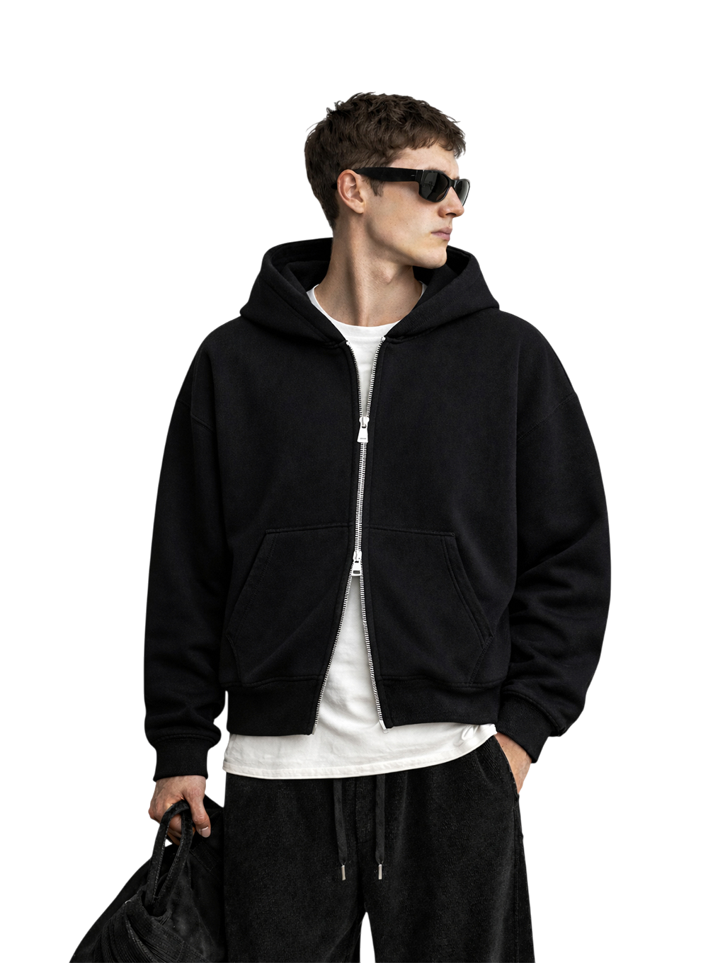 DOUBLE-ZIP JACKET (black)